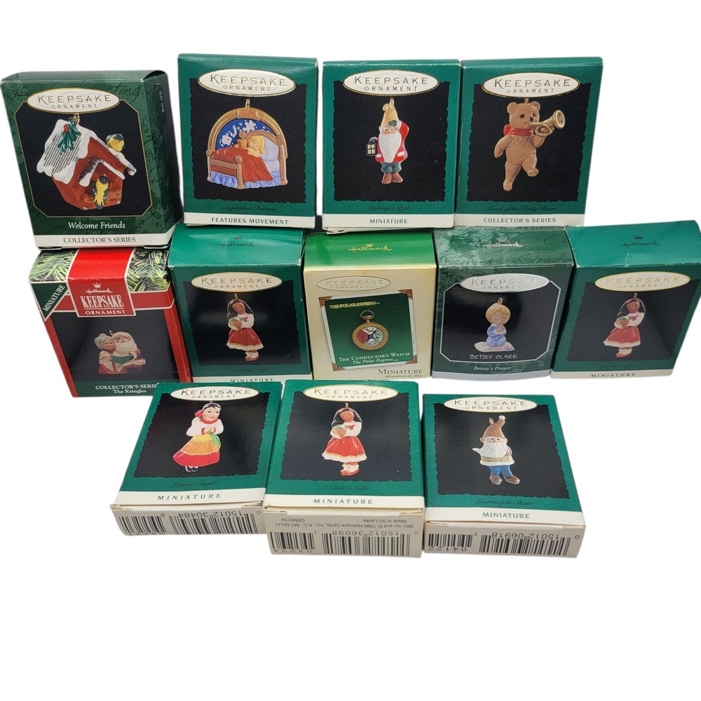 Hallmark Keepsake Christmas Ornaments Collection‎ Lot Collector Series Miniature